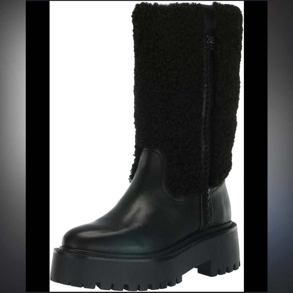 Sam Edelman Black Shearling Boots